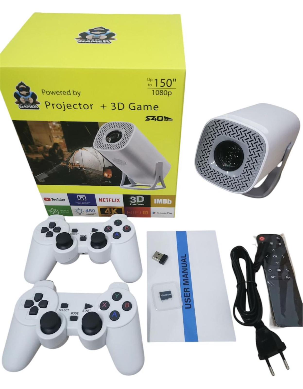 Mini Proiettore Multimediale con Funzione 3D e Game Controller